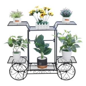 Large Metal Plant Garden Cart