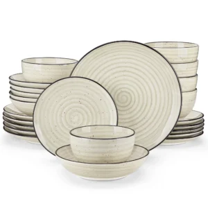 24/48 Piece Plate Sets Dinner/Dessert/Soup/Bowl