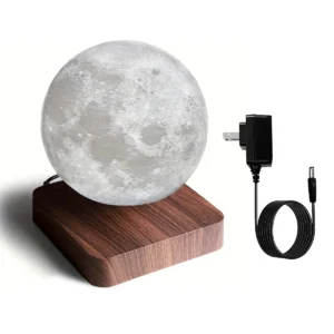 Magnetic Floating/Rotating Moon Lamp/Wooden Base