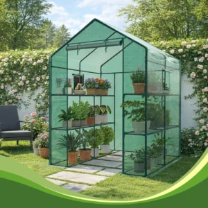 Heavy Duty Portable Greenhouse with Screen Windows