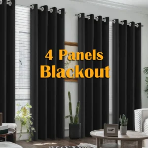 4PCS Blackout Curtains - Multiple Colors