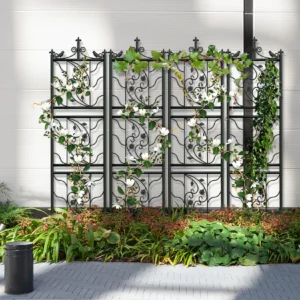 71 inch Garden Trellis Outdoor Metal Fence