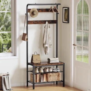 Coat Rack with a Bench and  Shoe Storage and more