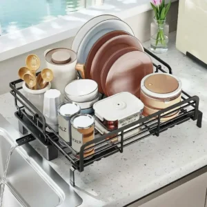 2 Tier Stainless Steel Dish Rack