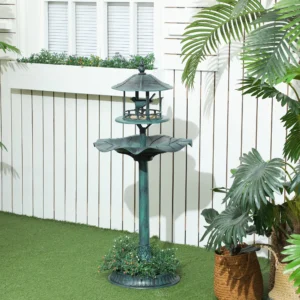 3-in-1 Outdoor Pedestal Bird Bath